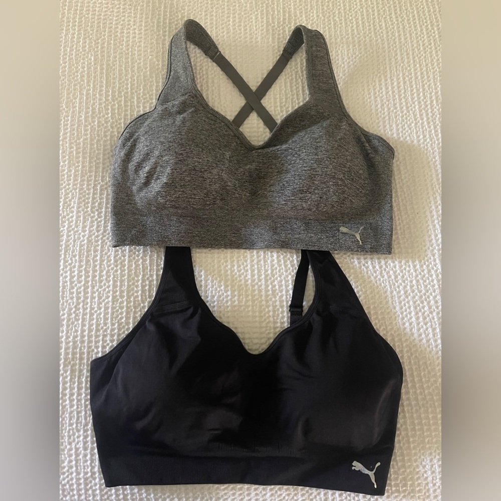 2 Pack Puma Performance Seamless Sports Bra - size XL